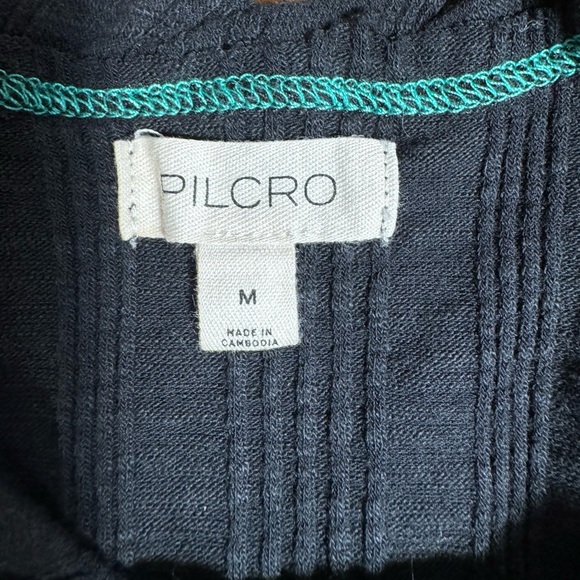 Anthropologie Pilcro Women’s Cotton Modal Ribbed Racerback Tank, Washed Black, M - Picture 5 of 13